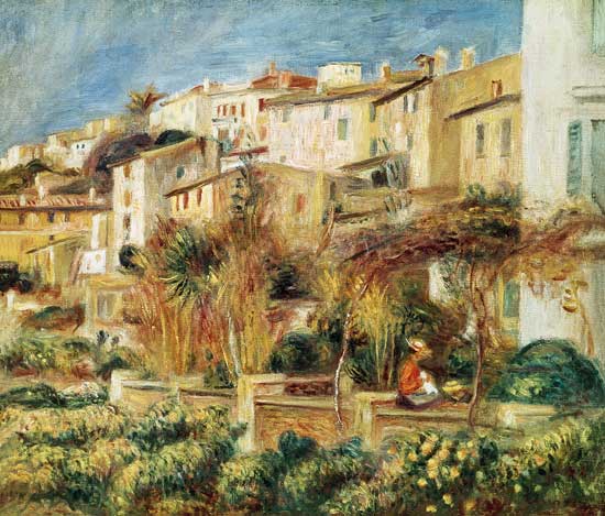 Terrasse in Cagnes. from Pierre-Auguste Renoir