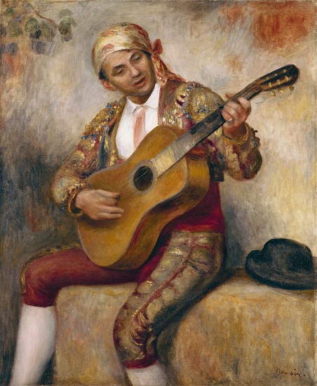The Spanish Guitarist from Pierre-Auguste Renoir