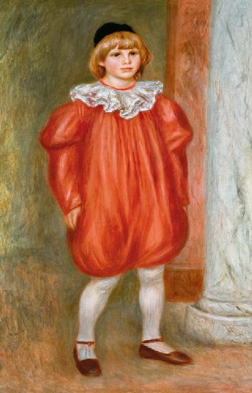 Claude Renoir in a Clown Costume