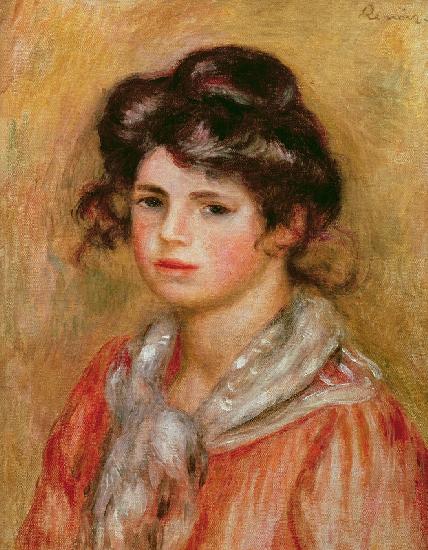 Young Girl With A White Handkerchief