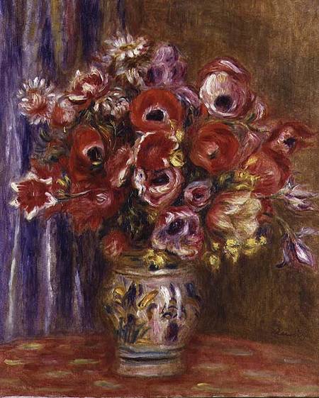 Vase of Tulips and Anemones from Pierre-Auguste Renoir