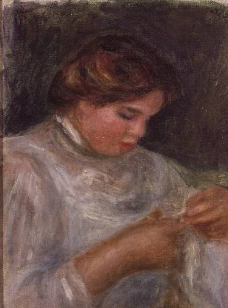 Woman with Scissors from Pierre-Auguste Renoir