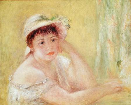 Woman in a Straw Hat from Pierre-Auguste Renoir