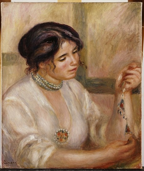 Woman with a Necklace from Pierre-Auguste Renoir