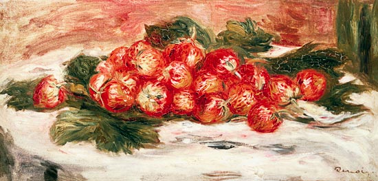 Erdbeeren auf weißem Tischtuch from Pierre-Auguste Renoir