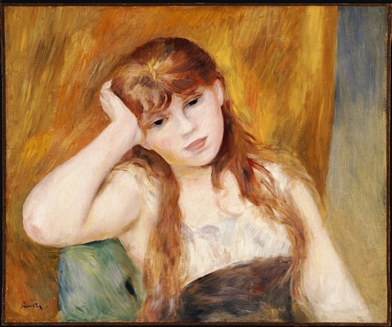 Young Blonde Girl from Pierre-Auguste Renoir
