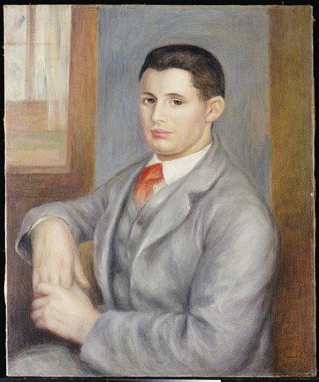 Young Man with a Red Tie from Pierre-Auguste Renoir