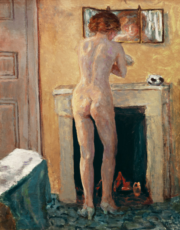Nude before Fire-place, Back View from Pierre Bonnard