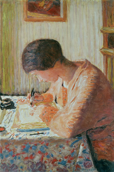 Writing Woman from Pierre Bonnard