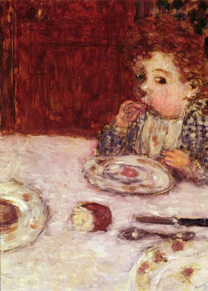 A child at table from Pierre Bonnard
