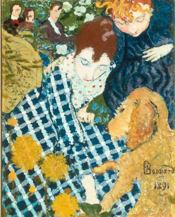 Woman with Dog from Pierre Bonnard