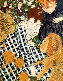 Mutter mit Kind und Hund. from Pierre Bonnard