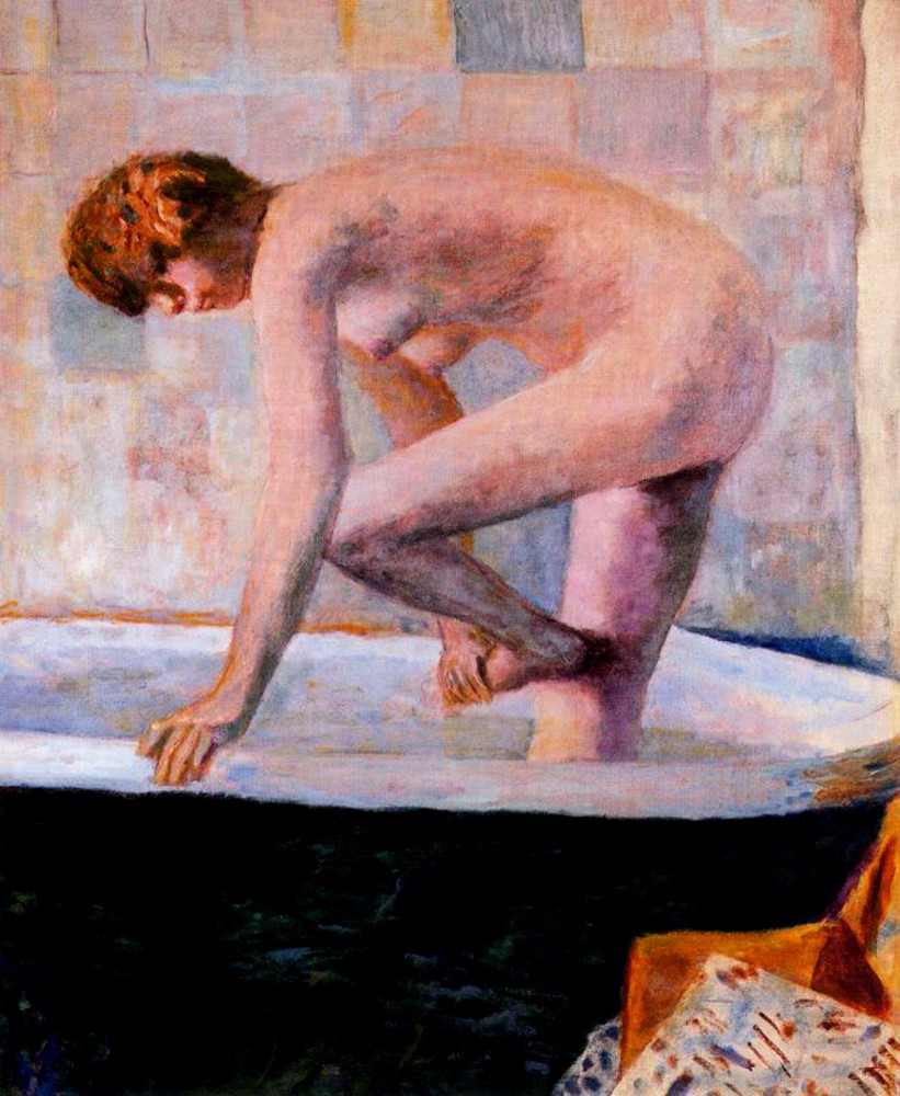 Pink Nude in the Bathtub from Pierre Bonnard
