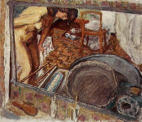 Spiegelbild einer Frau an der Wanne from Pierre Bonnard