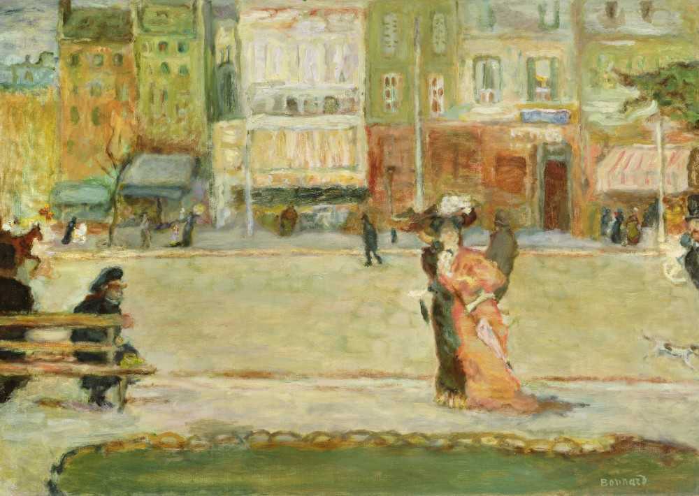 Street Scene, Avenue Clichy, Paris from Pierre Bonnard