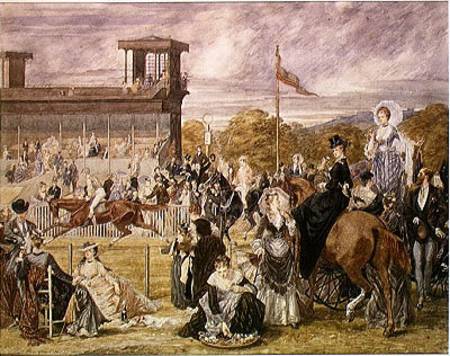 The Races at Longchamp in 1874 from Pierre Gavarni