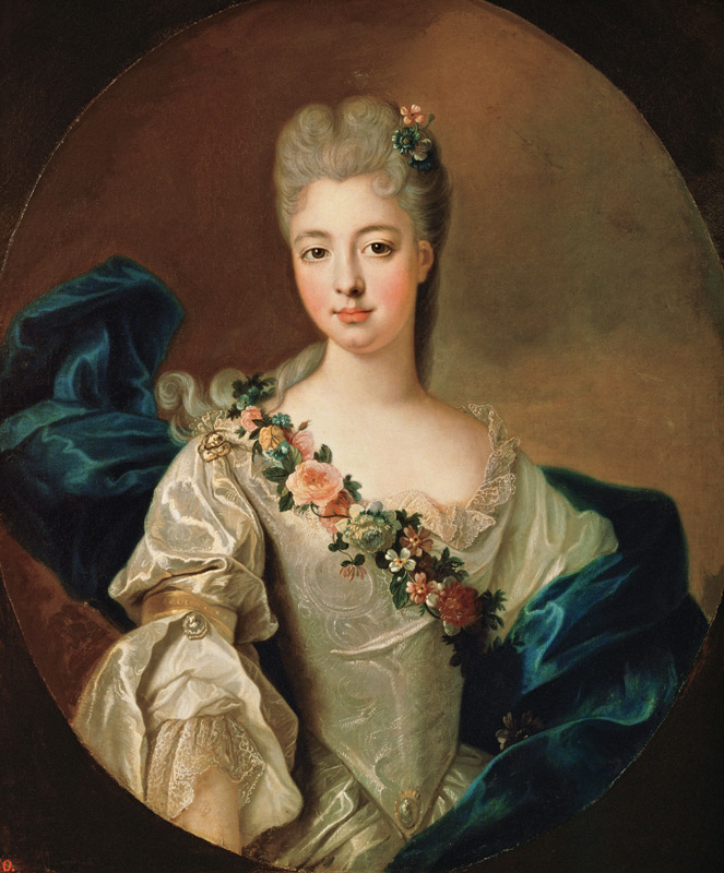 Portrait of Charlotte Aglae of Orleans, 1720s from Pierre Gobert