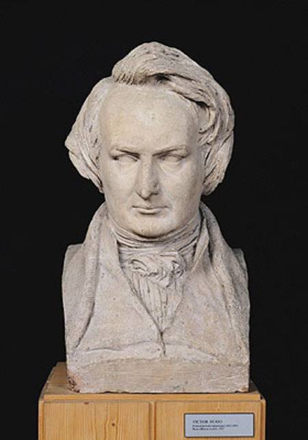 Bust of Victor Hugo (1802-85) aged 35 from Pierre Jean David d'Angers