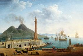 View of Vesuvius from the Harbour of Naples