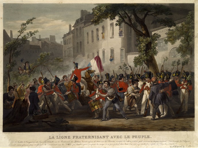 The July Revolution of 1830 from Pierre Martinet