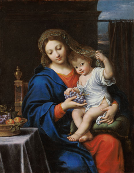 The Virgin of the Grapes, 1640-50 from Pierre Mignard