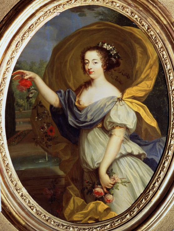 Portrait of Duchess De la Valliere as Flora from Pierre Mignard