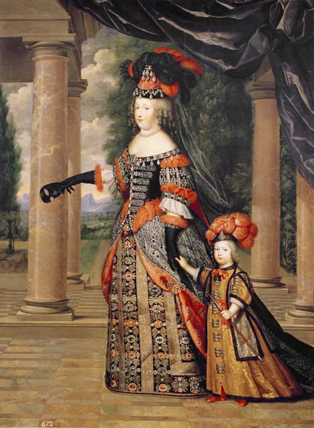Maria Theresa of France / Ptg.Mignard from Pierre Mignard