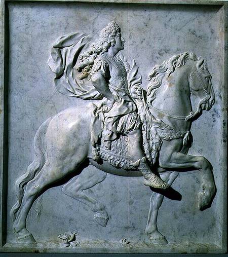 Louis XIV on Horseback, relief sculpture from Pierre  Puget