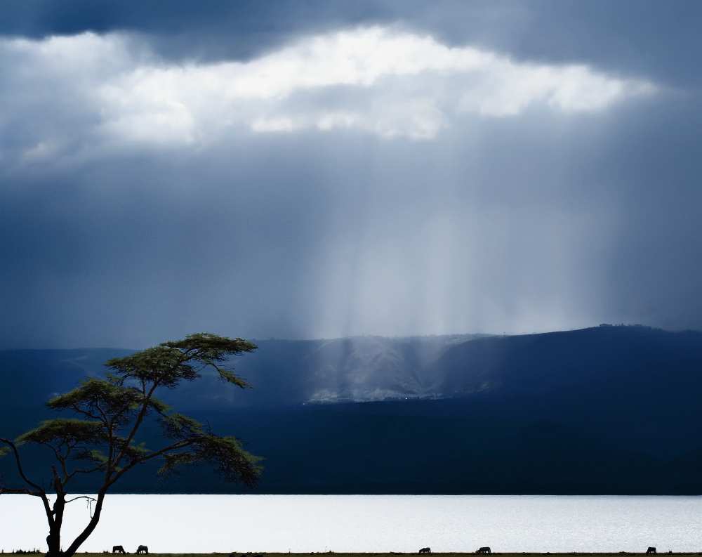 Clouds over lake Naivasha from Piet Flour