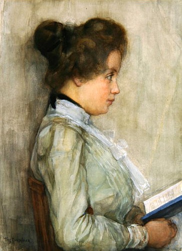 Female Torso in Profile with Book from Piet Mondrian