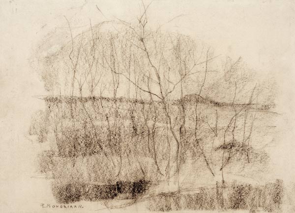Landscape with trees from Piet Mondrian