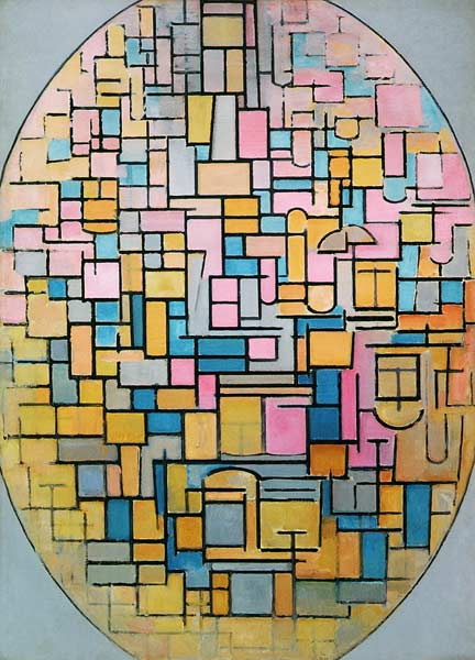 Tableau III: Composition in Oval from Piet Mondrian