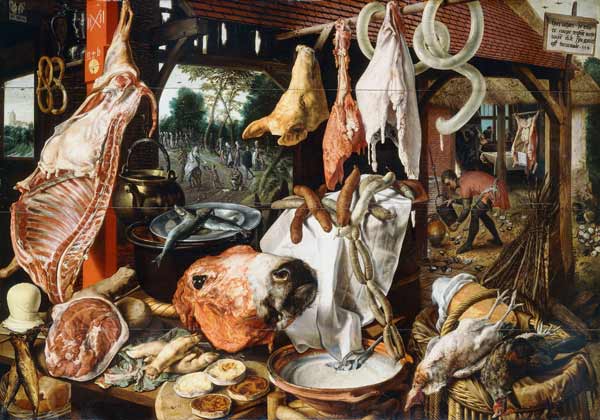 Butcher's Stall with the Flight into Egypt from Pieter Aertsen