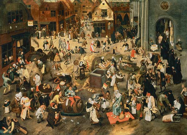 Streit des Karnevals mit der Fastenzeit from Pieter Brueghel d. Ä.