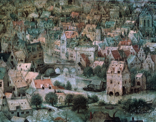 Der Turmbau zu Babel Detail: Häuser from Pieter Brueghel d. Ä.