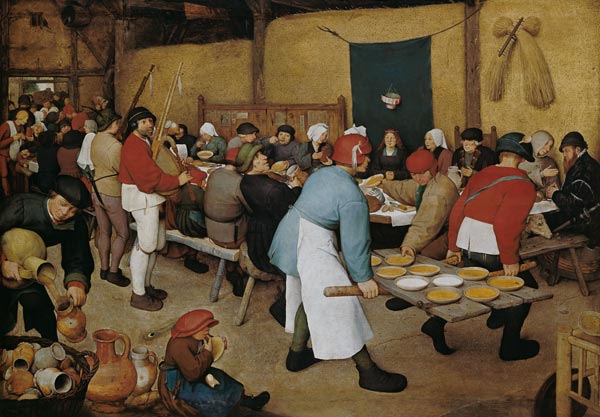 Die Bauernhochzeit from Pieter Brueghel d. Ä.