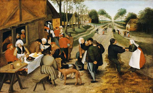 Peasants At A Roadside Inn from Pieter Brueghel d. Ä.