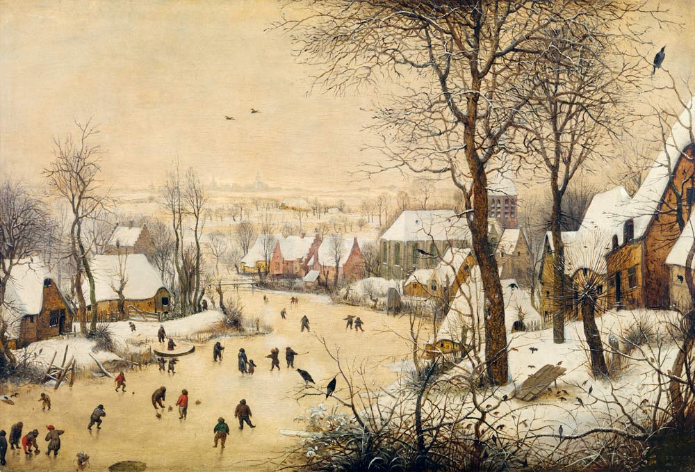 Winter Landscape with Skaters and a Bird Trap from Pieter Brueghel d. Ä.