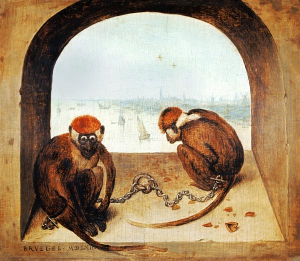 Zwei Affen from Pieter Brueghel d. Ä.