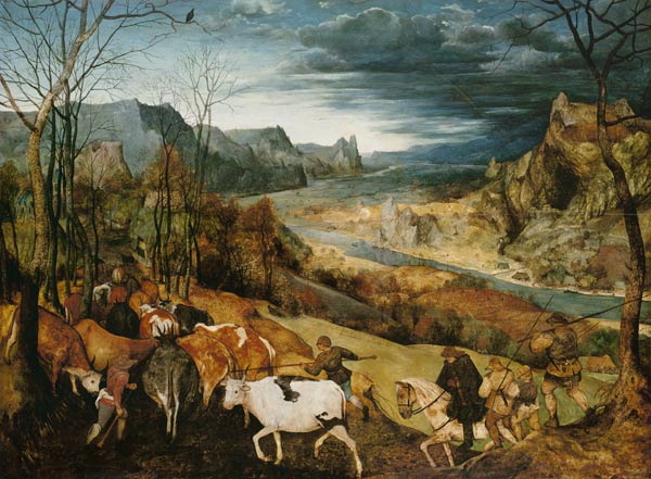 Die Heimkehr der Herde (Aus: Die Jahreszeiten) from Pieter Brueghel d. Ä.