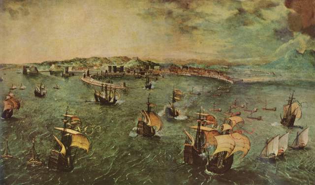 Hafen von Neapel from Pieter Brueghel d. Ä.