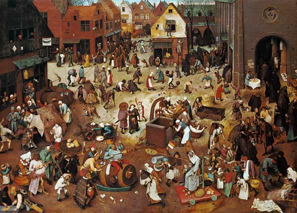 Der Kampf zwischen Fasching und Fasten from Pieter Brueghel d. Ä.