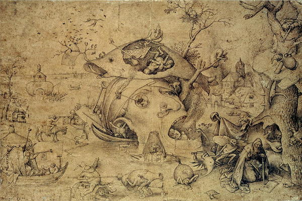 The Temptation of St. Anthony, 1556 (pen & Indian ink on paper) from Pieter Brueghel d. Ä.