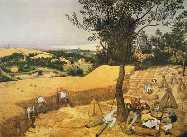 Zyklus der Monatsbilder - Die Kornernte (Monat Juli) from Pieter Brueghel d. Ä.