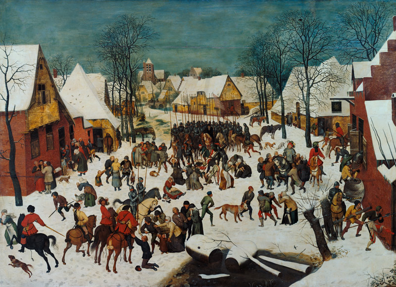 A Winter Scene with Massacre of the Innocents from Pieter Brueghel d. J.