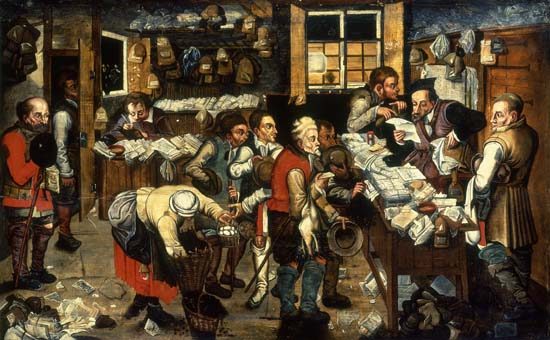 Die Ablieferung des Zehnten from Pieter Brueghel d. J.
