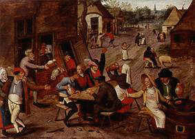 Eine Bauernhochzeit. from Pieter Brueghel d. J.