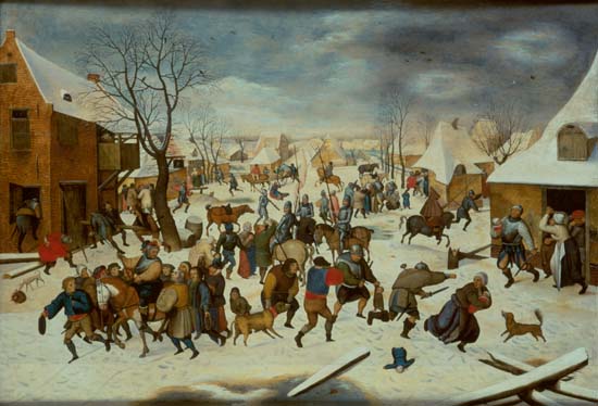 Der bethlehemitische Kindermord. from Pieter Brueghel d. J.
