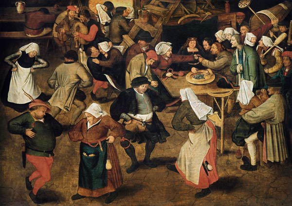Der Hochzeitstanz in der Scheune. from Pieter Brueghel d. J.