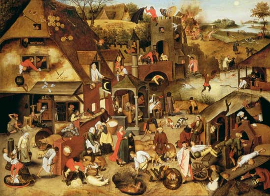 The Flemish Proverbs from Pieter Brueghel d. J.